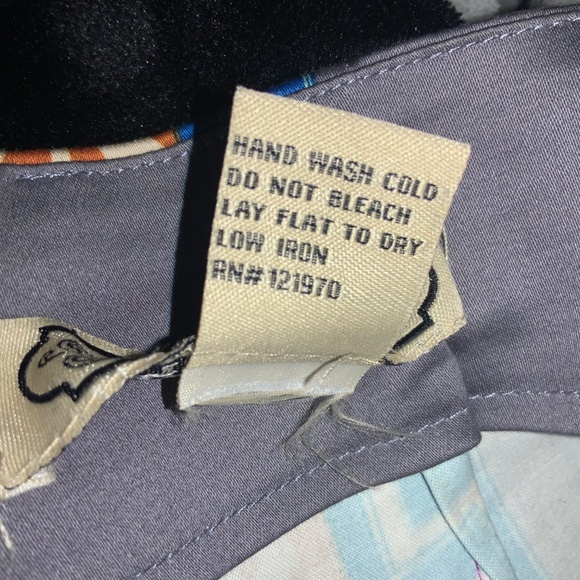 Flying Tomato tribal print back zip Shorts Sz L cotton blend High Rise - Picture 4 of 4